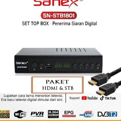 Terhitz	8.8 Set Top Box Tv Digital Matrix DVB T2 Apple HD EWS / set top box dvb t2 / set box tv digital / box tv digital / set top box tv tabung / stb dvb t2 / [LKA]-1