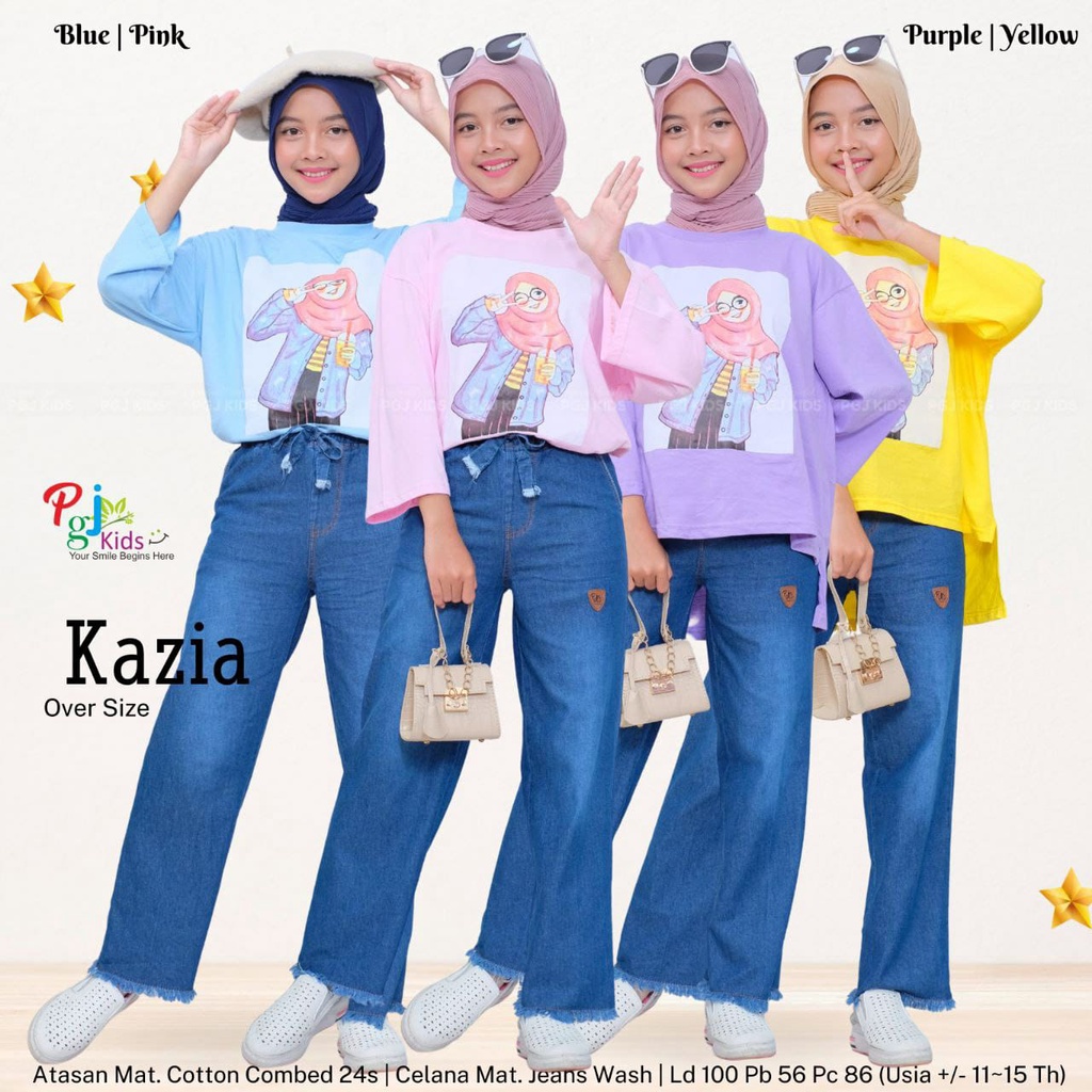 BAJU ANAK PEREMPUAN SETELAN ANAK PEREMPUAN REMAJA TANGGUNG SETELAN CELANA JEANS CASUAL TERBARU
