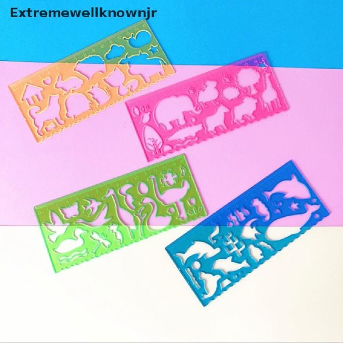 

AY451 Erid 1 Set 4 Pcs Penggaris Gambar Motif Binatang Lucu