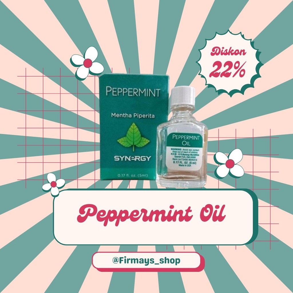 [READY] Minyak Oil Pereda Nyeri Otot Dan Sendi – Peppermint Oil Synergy - Perlengkapan Alat Kesehata