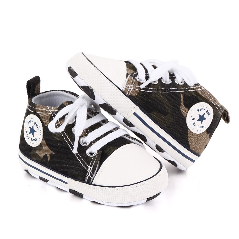 Sepatu Anak Laki-Laki Sepatu Sneaker Anak Cowok 0-18 Bulan Prewalker Anak Impor Motif Konverse