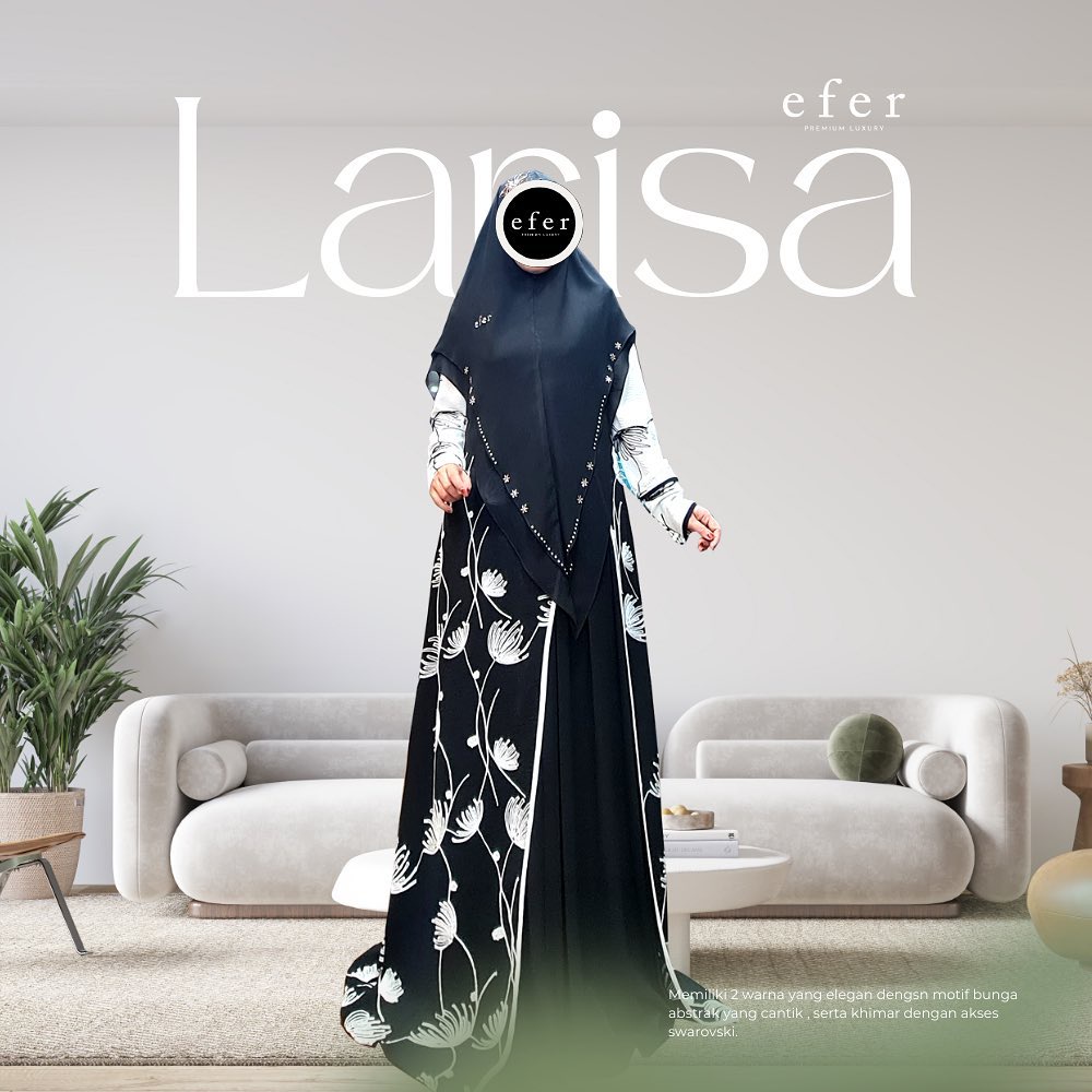 LARISSA Gamis Dress Set by Efer Premium Syari