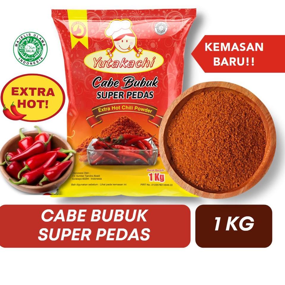 

GRATIS ONGKIR S872 Cabe Bubuk Super Pedas 1Kg Yutakachi / Chili Powder Extra Hot 1 kg / Gochugaru / Cabe bubuk asli halus kasar / Bumbu Tabur Keripik / Bubuk Tabur Kerupuk / Cabai bubuk Makaroni Basreng Seblak / Pusat Bumbu み