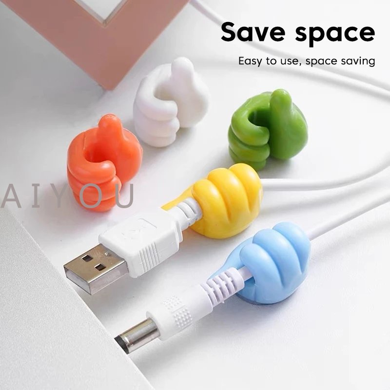 Klip Holder Organizer Kabel Multifungsi Kait Jempol Kawat Kait Dinding Gantungan Penyimpanan Tempat Kabel Untuk Earphone Mouse Mobil