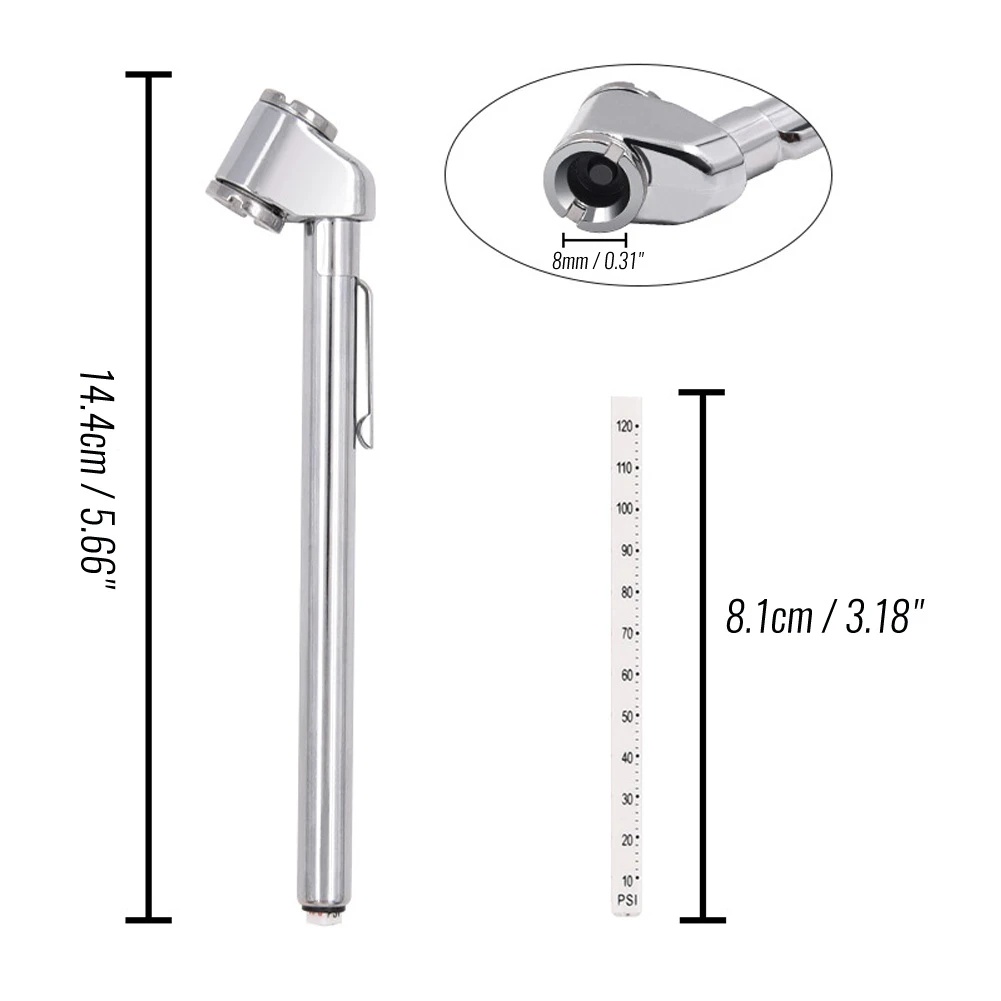 [Harga Grosir] 1Pc Tire Tire Air Pressure Tester 5-50PSI Mini Test Meter Gauge Pen Untuk Auto Mobil Kendaraan Motor Tire Pressure Monitor Quick Check Pengukur Tes Tekanan Ban