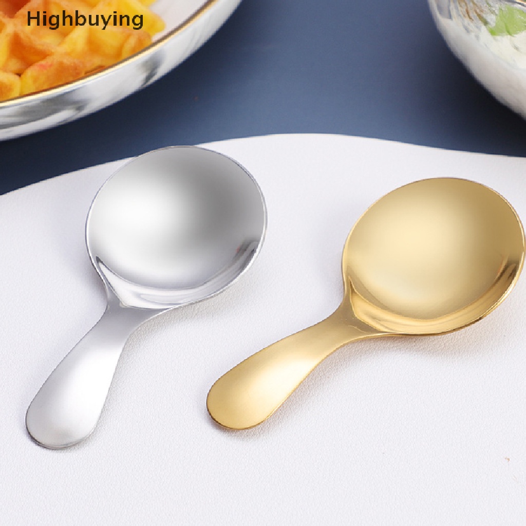 Hbid Sendok Es Krim Gagang Pendek Garam Bumbu Seasoning Spoon Metal Coffee Tea Spoon Glory