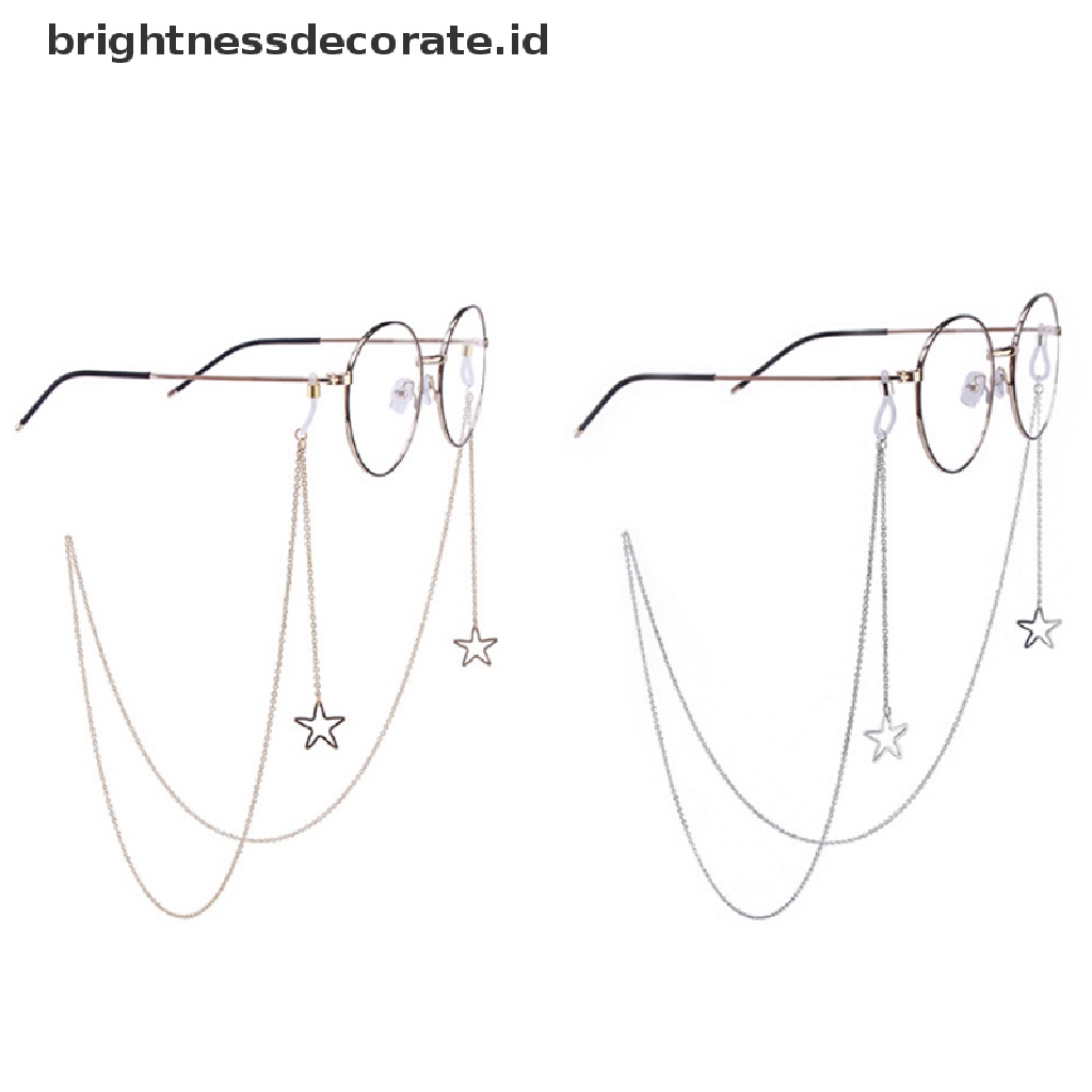 [Birth] Rantai Kacamata Star Sunglasses Kacamata Baca Eyewears Cord Holder Tali Leher [ID]