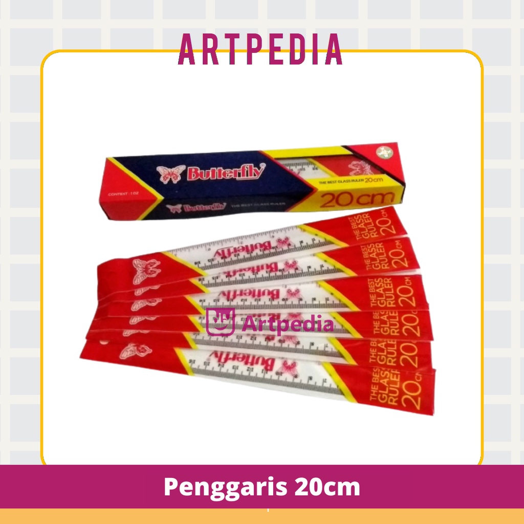 

BUTTERFLY PENGGARIS ACRYLIC 20CM/ MISTAR 20 CM