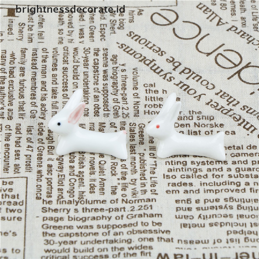 [Birth] Tempat Sendok Garpu Sumpit Keramik Bentuk Kelinci Stand Lovely Rack Awet [ID]