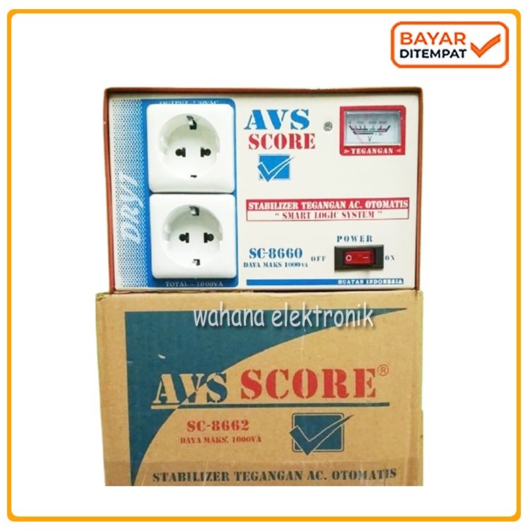 Stabilizer Score AVS 500 VA penstabil listrik naik turun