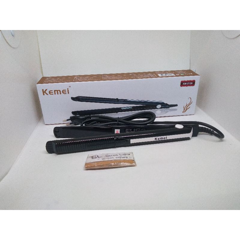 ( COD ) Catokan Rambut Kemei ORIGINAL 2 in 1 Pelurus dan Curly - Kemei 2139 / CATOKAN KEMEI