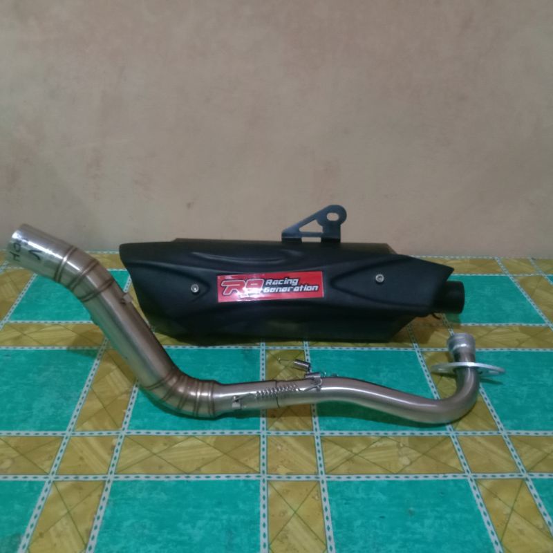 Knalpot R9 Misano nmx new Aerok new inlet 38 mm baasss ademm