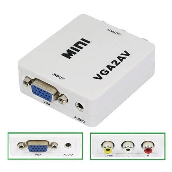 CONVERTER VGA TO AV , ADAPTER VGA TO RCA