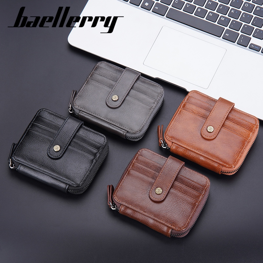 BAELLERRY D9322 Dompet Kartu Pria Bahan Kulit PU Leather Premium WATCHKITE WKOS