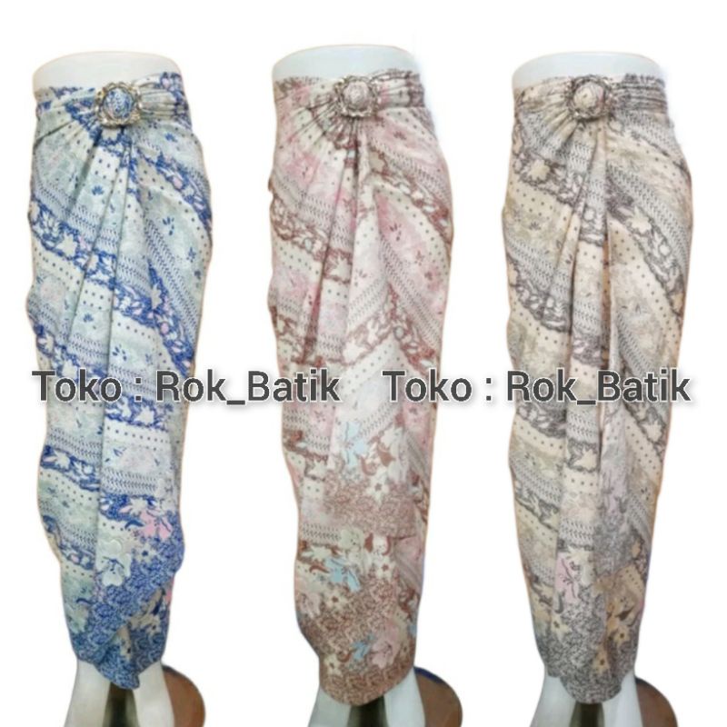 (50 Motif) Rok Lilit Batik Bawahan Kebaya Modern Rok Serut Batik Free Ring Kain Batik Floral Batik Couple Pasangan