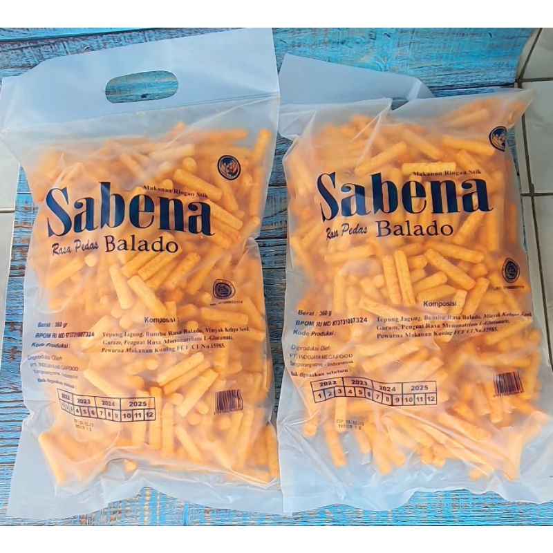 

Sabena Balado ( Dus ) - Makanan ringan stik sabena 340 gram