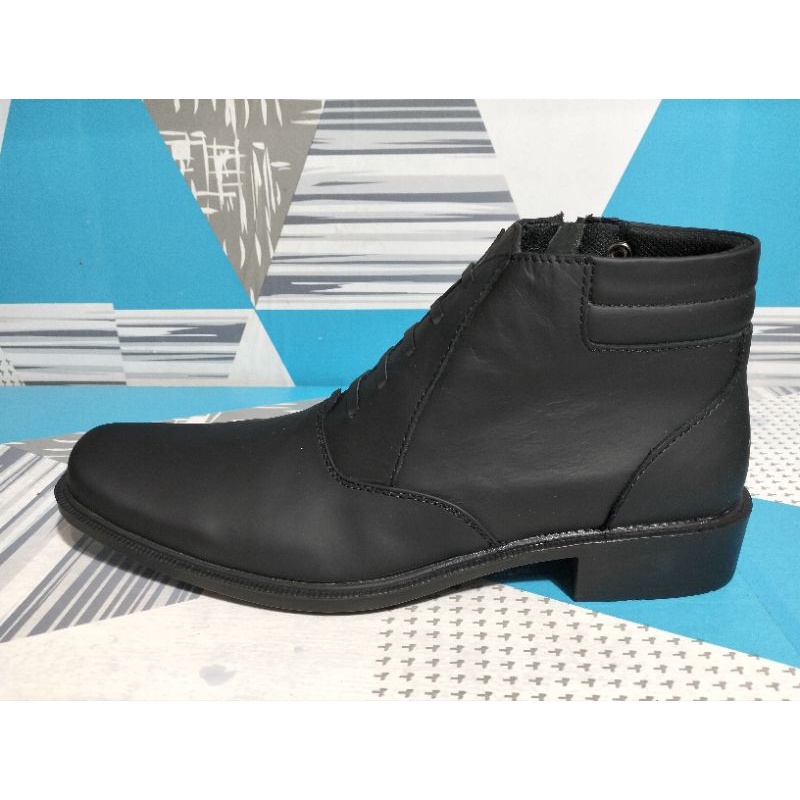 SEPATU PRIA PDH KULIT SAPI ASLI DOOF DINAS TNI POLRI SECURITY SATPAM SATPOL PP SELETING DINAS TNI TE