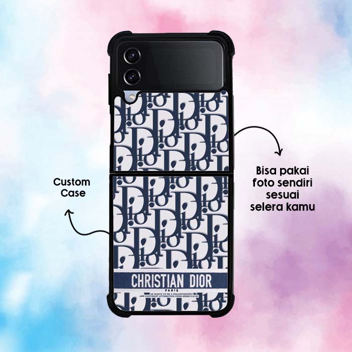 Case Custom dior bag blue CTC0037 Samsung Galaxy Z Flip 3, Flip 4, Fold 3, Fold 4