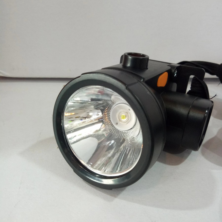 Headlamp Luby Charge Ulang senter kepala  7 Watt -  2 warna putih dan kuning