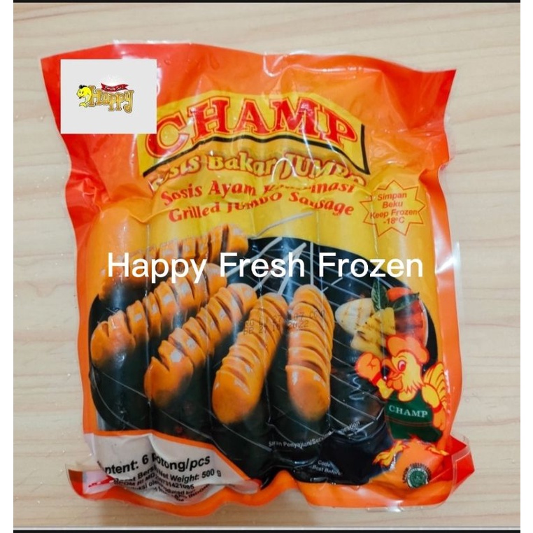 

Champ Sosis Bakar Jumbo Sosis Ayam Kombinasi Beku Frozen isi 6