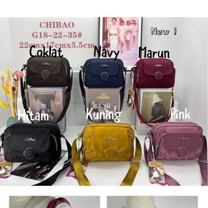 Tas Selempang Chibao G18-22 Bahan Kanvas. Tas Selempang wanita Tas Wanita Tas Chibao Kanvas Chibao Slempang BEST SELLER TERBARU BISA BAYAR DITEMPAT.!!!!