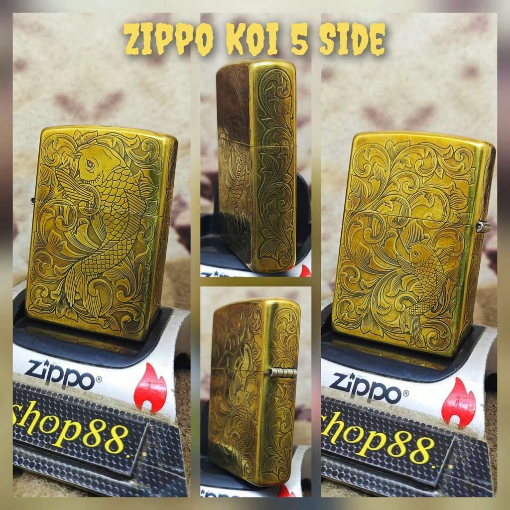 Zippo Original Koi Gold 5 Side Bottom 2020