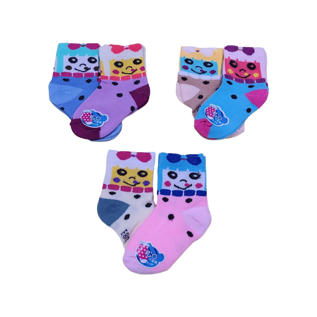 Kaos Kaki Bayi per 2 Pasang | Kaos Kaki Bayi 0-12 bulan