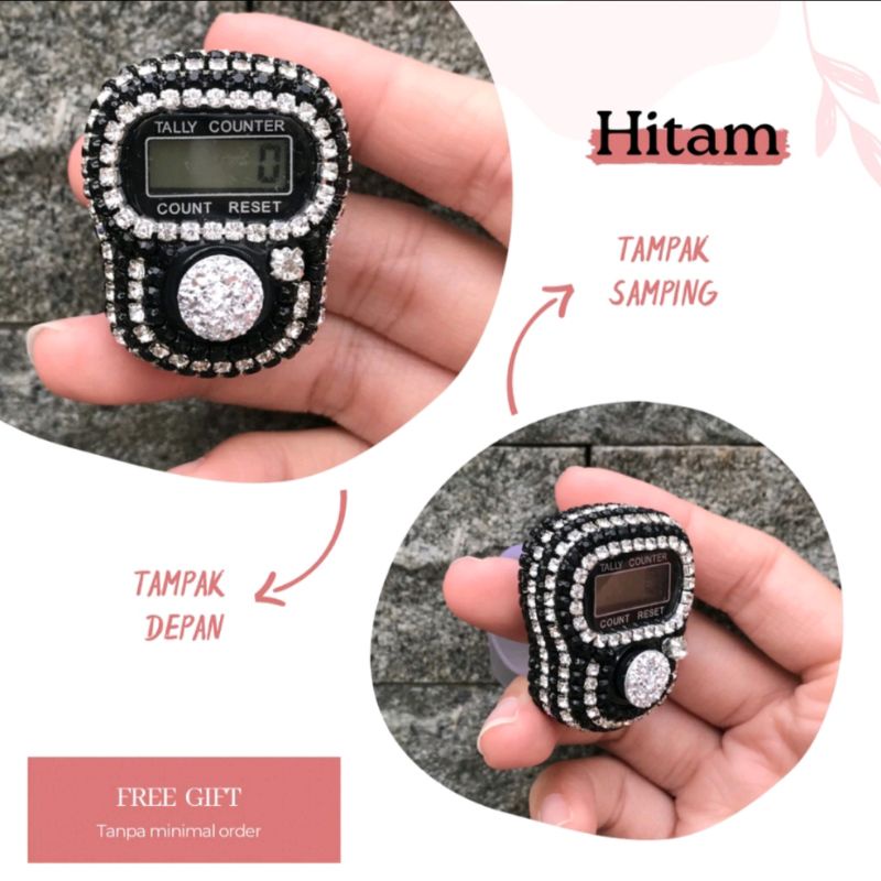 tasbih digital non led swarovski kombinasi