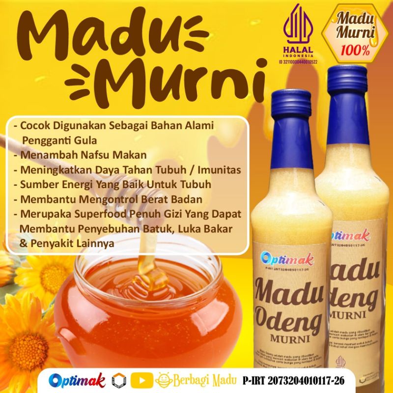 

BISA COD PROMO Madu Odeng Madu Murni Dorsata Madu Hutan By Optimak Berbagi Madu