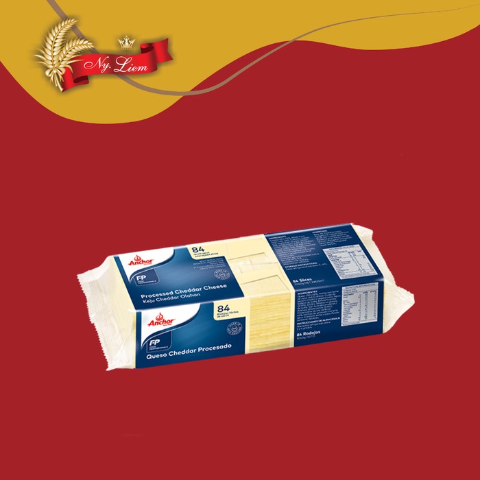 

ANCHOR Keju Cheddar Sliced Olahan 1,04 kg (GOSEND/GRAB ONLY)