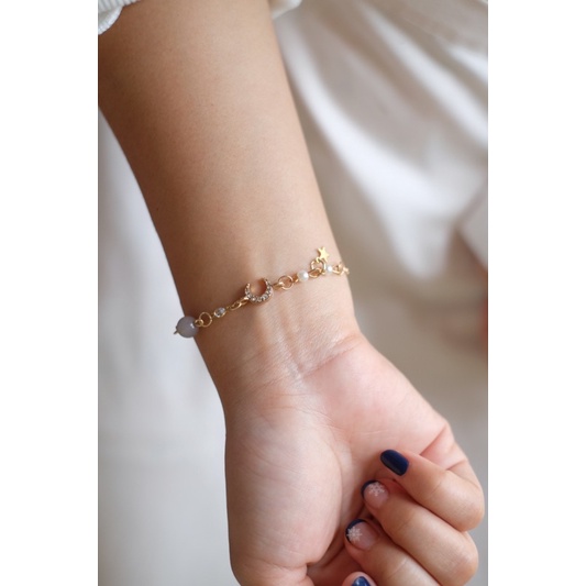 Ark.co - Satellite bracelet gelang tangan fashion planet bulan bintang minimalis