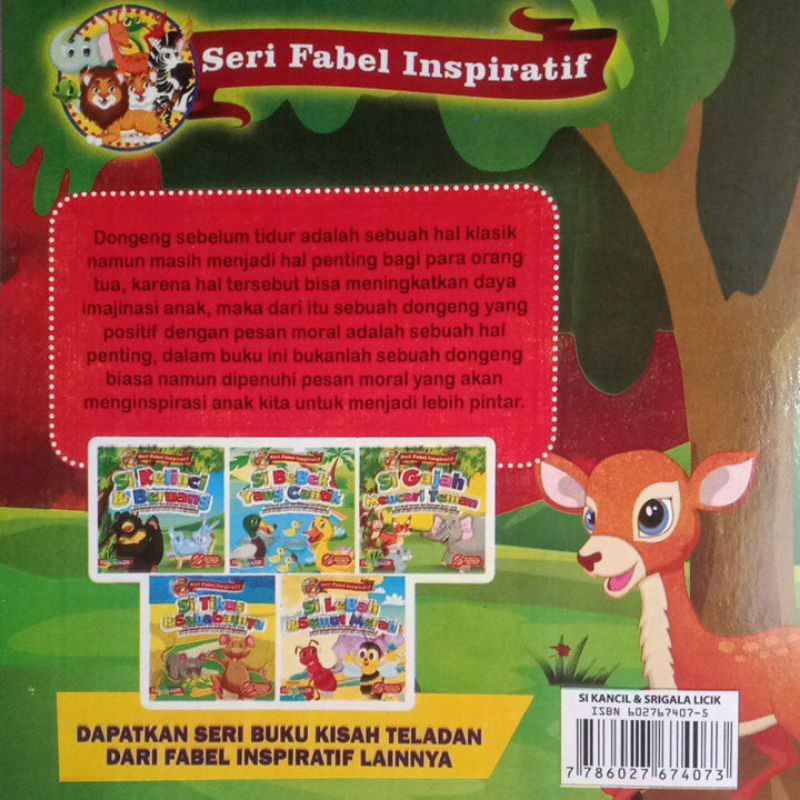 Buku Dongeng Cerita Anak Si Kancil &amp; Serigala Licik