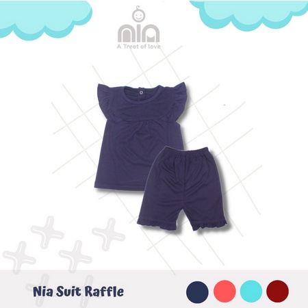 NIA Suit Raffle Setelan Bayi Premium With Raffle Size 3-12 Bulan