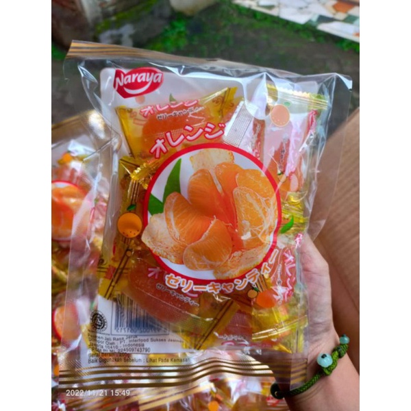 

NARAYA PERMEN JERUK ORANGE JELLY CANDY HALAL MUI