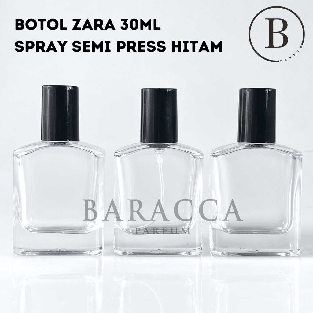 Botol Parfum Zara 30ML Semi Press - Botol Parfum Kosong Zara - Botol YL 30ML