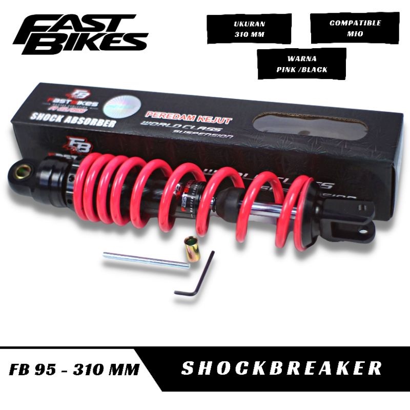 Shockbreaker Matic Non Tabung Fast Bikes Ukuran 310mm 330mm Universal Vario Beat Mio Scoopy spacy fino dll