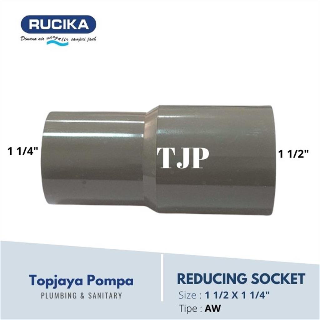 V SOCK / REDUCER PVC AW RUCIKA 1 1/2 X 1 1/4&quot;