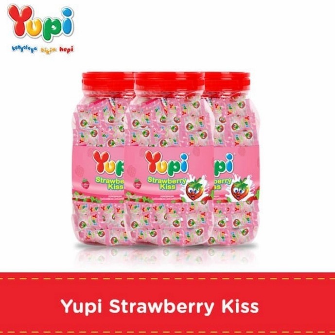 YUPI Kiss Strawberry Jar Toples- DUS