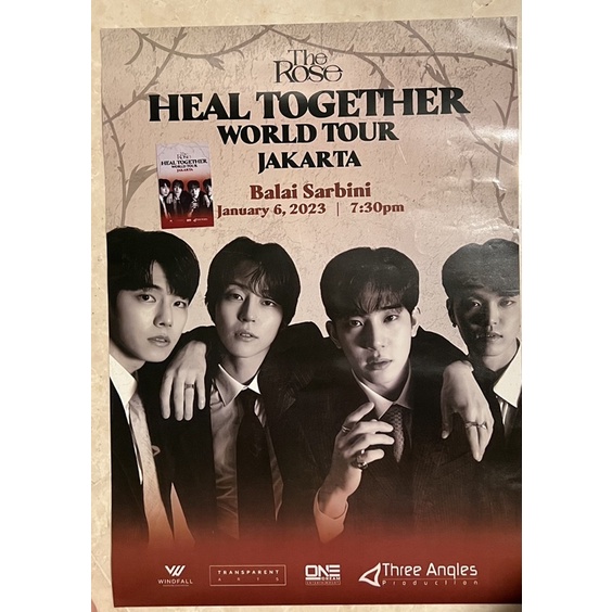 [BOOKED] Official Poster + Postcard The Rose Heal Together Tour in Jakarta