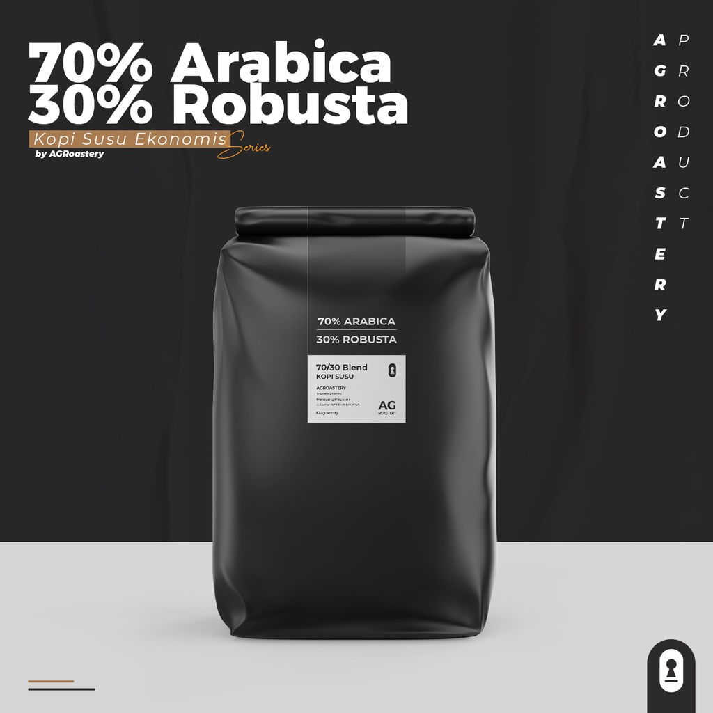 

Biji Kopi Blend 70/30 Kopi Susu Ekonomis 1 KG | 1KG