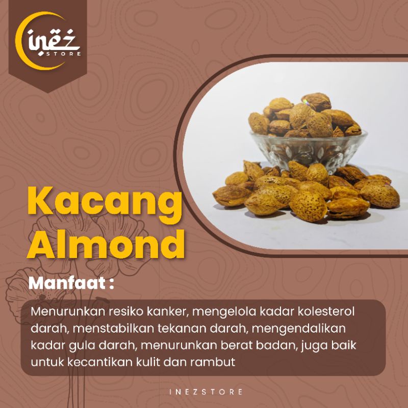 

Kacang Almond/aneka kacang almond susu manis/250 gr oleh oleh haji dan umroh cemilan sehat manis