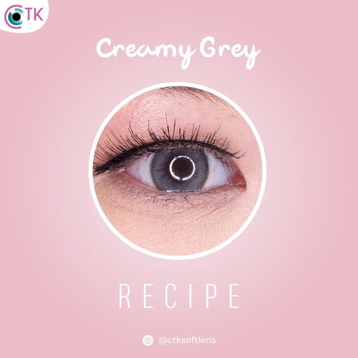 SOFTLENS MINUS DAN NORMAL SWEETY RECIPE CREAMY GREY 14.5mm (0.00 sd -6.00) GRATIS TEMPAT SOFLEN