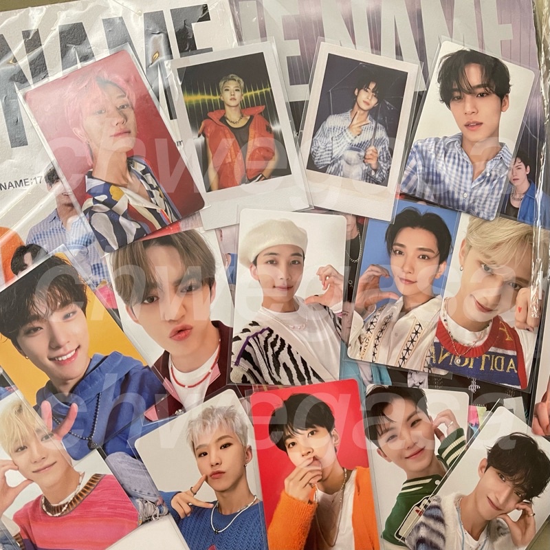 pc photocard svt mingyu hoshi jun woozi dk seungkwan dino seventeen the name polaroid pola random od