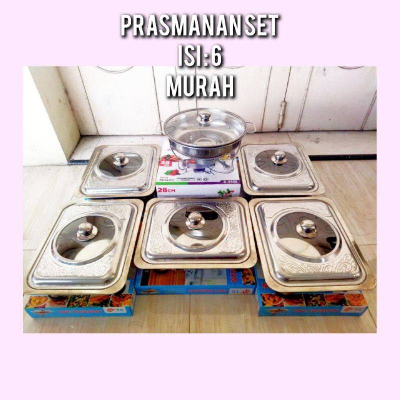 Prasmanan set isi 6/PRASMANAN SET ISI 6 COD