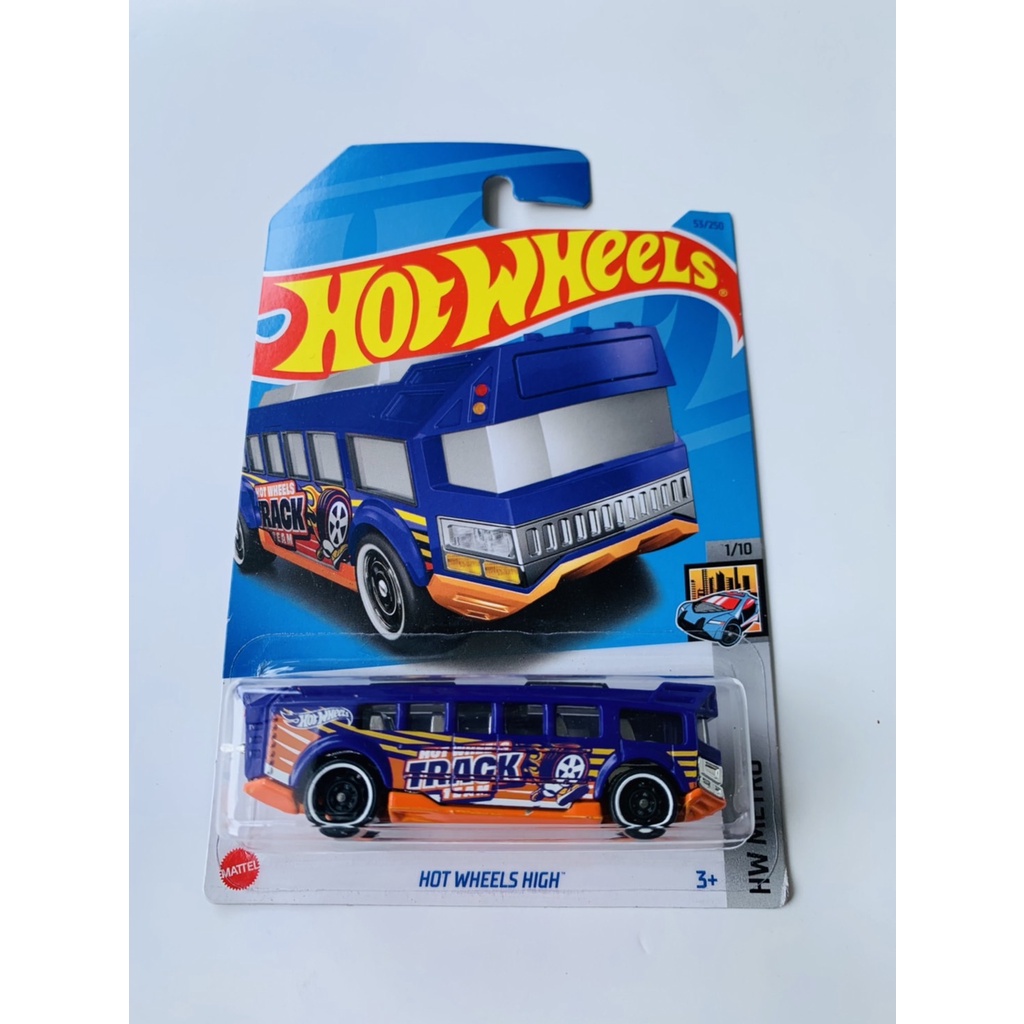 HOTWHEELS HOT WHEELS HIGH BUS UNGU HW METRO LOT C 2023 DIECAST MINIATUR MOBIL BIS SEKOLAH MAINAN MOB