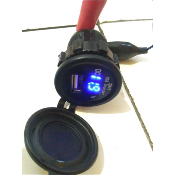 charger hp plus voltmeter.motor dan mobil.