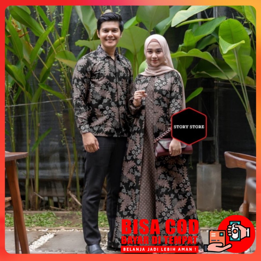 Oleh Batik Baju Batik Set Pakaian Couple Pasangan Keluarga Ibu Perempuan Ayah Bapak Cowok Cewek Gami