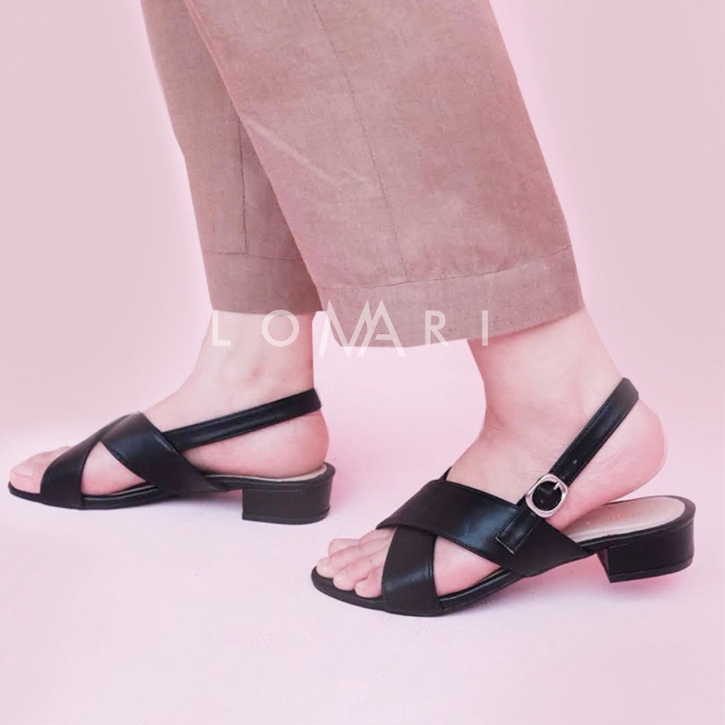 PEONY SERIES LOMARI 3CM - Sandal Heels Wanita