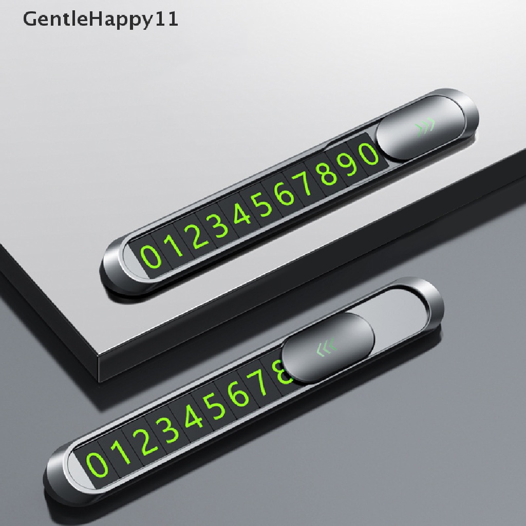 Gentlehappy Luminous Car Kartu Parkir Sementara Car Sticker Hidden Car Auto Phone Number Card Plate Aksesoris Mobil id