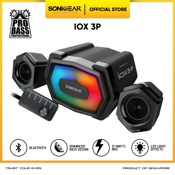 Passive Speaker Bluetooth SonicGear iOX 3P Stereo 2.1 | Enhance Bass